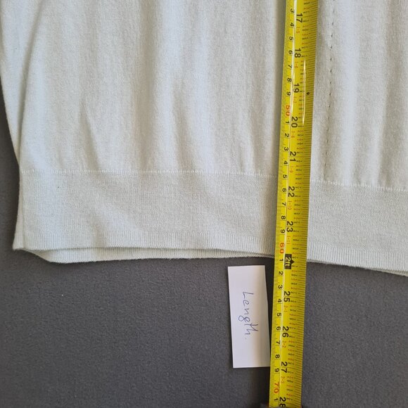 Banana Republic Boat Neck Rib Sweater Women Size XL Short Sleeves Blue Pastel - Picture 7 of 8